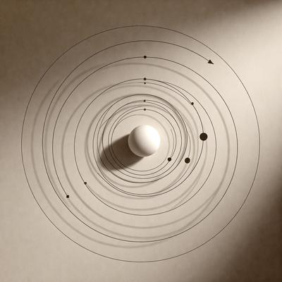 The primary subject of the image is a white sphere, which is the main object in the scene. The setting is a white surface, possibly a wall or a piece of paper, where the sphere is placed. The visual style of the image is a combination of a photo and a drawing, creating a unique and artistic representation of the sphere. The colors in the image are predominantly white, giving it a clean and minimalist appearance. The overall atmosphere of the image is calm and serene, with the focus on the simple and elegant form